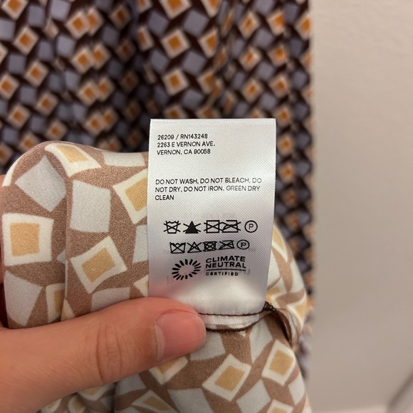 Reformation Lille Silk Dress NWT - Picture 13 of 13